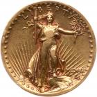 1907 $20 St. Gaudens. High Relief, Flat Rim