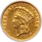 1854 $3 Gold ICG AU53