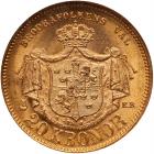 Sweden. 20 Kroner, 1877-EB NGC MS66 - 2