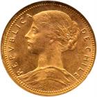 Chile. 10 Pesos, 1898-So NGC MS64