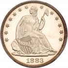 1883 Liberty Seated 50C PCGS Proof 62