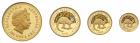 Australia. Nugget Gold Proof Set: 100, 50, 25 and 15 Dollars, 2005 Choice Brilli - 2