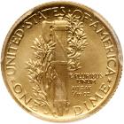 2016-W Mercury Dime 100th Anniversary Gold Coin - 2