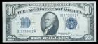 1934-B, $10 Silver Certificate. About Uncirculated - 2