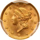 1854 $1 Gold Liberty PCGS MS65