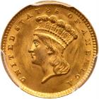 1857 $1 Gold Indian PCGS MS64