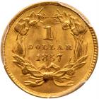 1857 $1 Gold Indian PCGS MS64 - 2