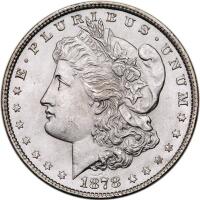 1878 Morgan $1. 8 Tail Feathers PCGS MS64