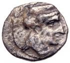 Cilicia or Samaria, Uncertain mint. Silver Hemiobol (0.35 g), 4th century BC VF