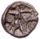 Phoenicia, Sidon. Time of Baalshallim I-Baâana. Silver 1/16 Shekel (0.65 g), ca. 425-402 BC - 2