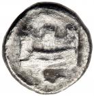 Phoenicia, Sidon. Time of Baalshallim I-Baâana. Silver 1/16 Shekel (0.70 g), ca. 425-402 BC