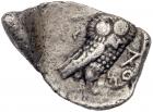 Philistia, Gaza. Silver Drachm (3.75 g), 4th century-333 BC. VF - 2