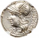 M. Baebius Q.f. Tampilus. Silver Denarius (3.91 g), 137 BC