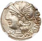 M. Baebius Q.f. Tampilus. Silver Denarius (4.00 g), 137 BC