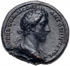 Commodus. AE Medallion (49.42 g), AD 177-192 Choice VF