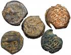 5-Piece Lot of Jewish AE Prutot.