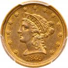 1849-D $2.50 Liberty PCGS AU58