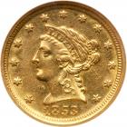 1853-D $2.50 Liberty NGC AU55