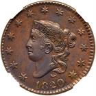 1820/19 N-1 R1 Overdate Large 20 over 19 NGC Unc Details Improperly Cleaned