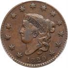 1820 N-5 R3 Small Date PCGS graded AU50