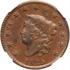 1825 N-9 R2 NGC graded MS61 Brown