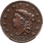 1828 N-7 R3 PCGS AU Details Damage