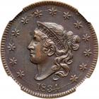 1834 N-6 R3 Lg 8, Stars, & Ltrs NGC AU Details Environmental Damage