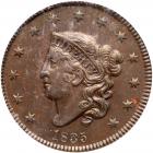 1835 N-5 R2 Head of 1834, Small 8 PCGS graded MS62 Brown