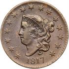 1817 N-16 R1 15-Star Obverse VF35+