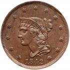 1842 N-8 R1 Large Date PCGS graded MS63 Brown