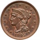 1845 N-12 R3 PCGS graded MS64 Brown