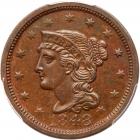 1848 N-37 R4+ PCGS graded MS62 Brown