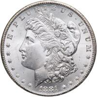 1881-CC Morgan $1 NGC MS66