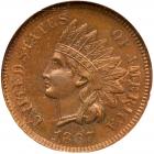 1867 Indian Head 1C NGC MS64 BR