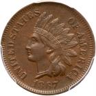 1867 Indian Head 1C PCGS AU55