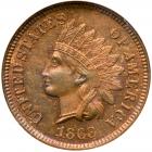 1868 Indian Head 1C NGC MS64 RB