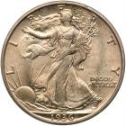 1936-S Liberty Walking 50C PCGS MS64