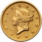 1852-O $1 Gold Liberty Sharpness of EF40