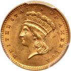 1861 $1 Gold Indian PCGS MS62