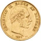 Denmark. 20 Kroner, 1873-HC CS EF