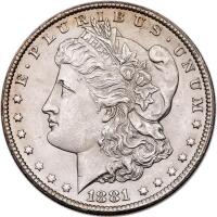 1881-CC Morgan $1 PCGS MS64