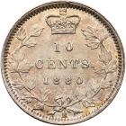 Canada. 10 Cents, 1880-H About Unc - 2