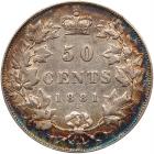 Canada. 50 Cents, 1881-H PCGS EF - 2