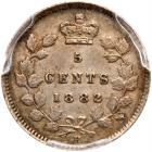 Canada. 5 Cents, 1882-H PCGS About Unc - 2