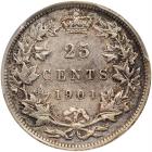 Canada. 25 Cents, 1901 PCGS EF - 2