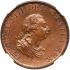 Great Britain. Halfpenny, 1799 NGC MS64 BR