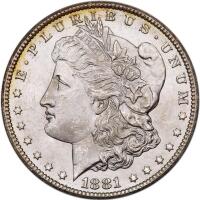 1881-CC Morgan $1 PCGS MS64