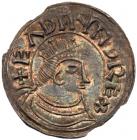 Eadmund (939-946), Silver Penny, portrait type, East Anglian style, Norwich Mint, Moneyer Manen