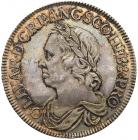 Oliver Cromwell (d.1658), Silver Crown of Five Shillings, 1658, 8 in date struck over 7