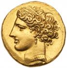 Zeugitana, Carthage (c. 260 B.C.), Gold Trihemistater (12.46g). EF